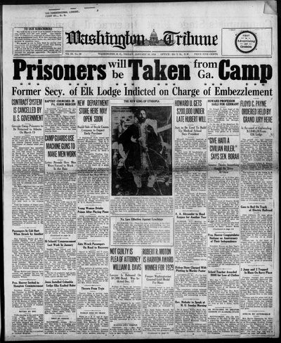 Washington Tribune, Jan 10, 1930