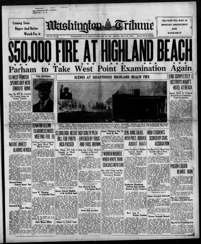 Washington Tribune, Jan 24, 1930