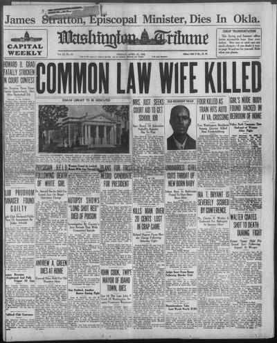 Washington Tribune, Apr 22, 1932