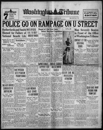 Washington Tribune, Mar 10, 1933