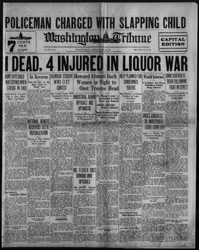 Washington Tribune, May 19, 1933