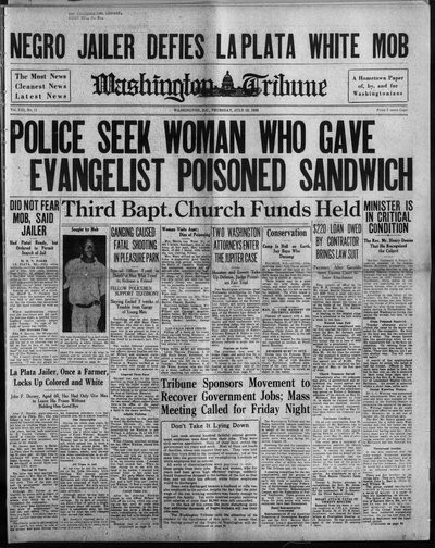 Washington Tribune, Jul 13, 1933