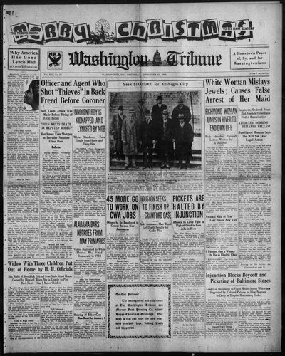 Washington Tribune, Dec 21, 1933