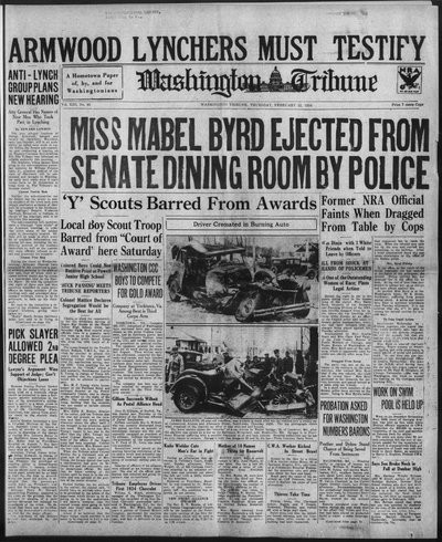 Washington Tribune, Feb 22, 1934