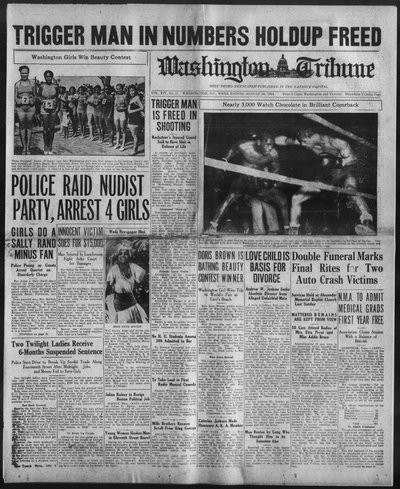 Washington Tribune, Aug 25, 1934