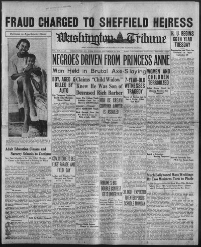 Washington Tribune, Sep 15, 1934