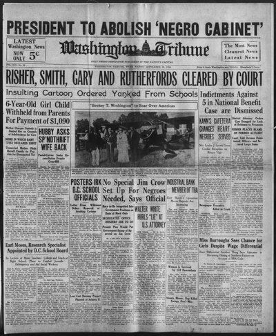 Washington Tribune, Sep 29, 1934
