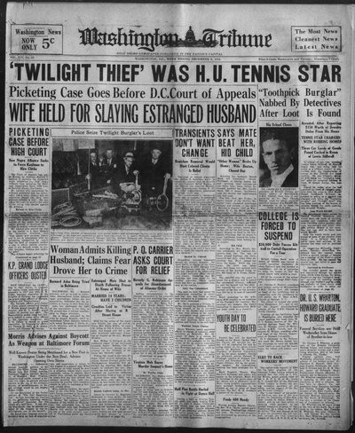 Washington Tribune, Dec 8, 1934