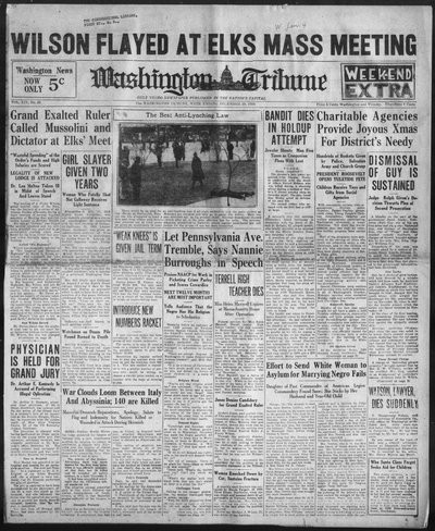 Washington Tribune, Dec 29, 1934