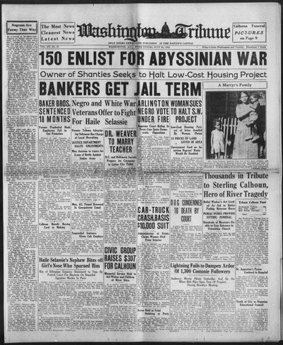 Washington Tribune, Jul 20, 1935