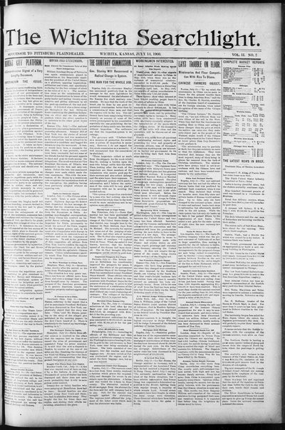 Wichita Searchlight, Jul 14, 1900