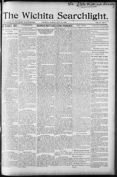 Wichita Searchlight, Jul 28, 1900