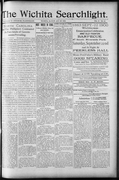 Wichita Searchlight, Aug 25, 1900
