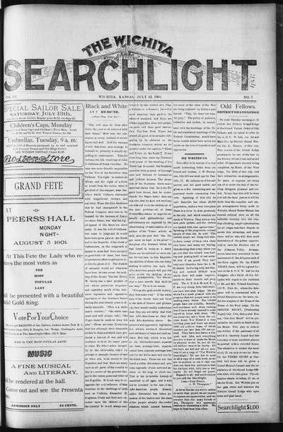 Wichita Searchlight, Jul 13, 1901