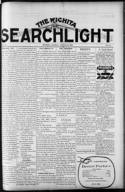 Wichita Searchlight, Aug 24, 1901