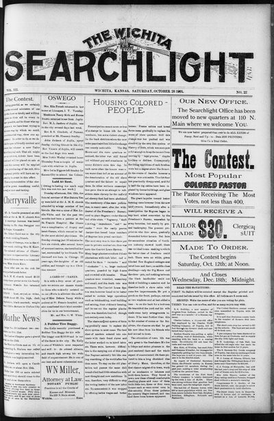 Wichita Searchlight, Oct 26, 1901