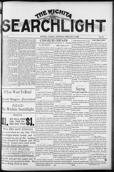 Wichita Searchlight, Feb 15, 1902