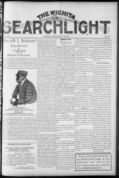 Wichita Searchlight, May 10, 1902