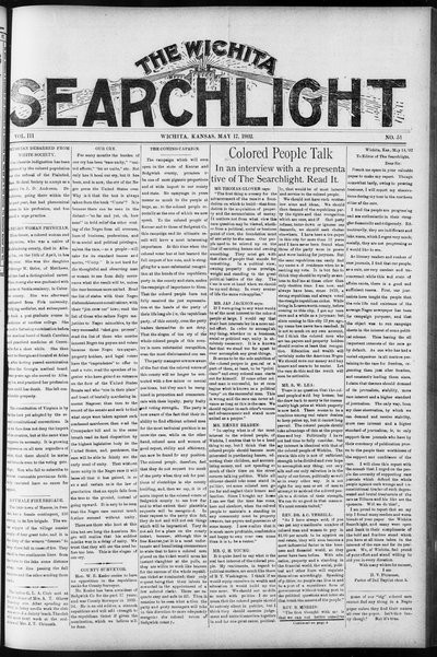 Wichita Searchlight, May 17, 1902