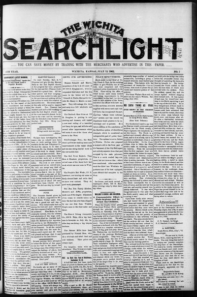 Wichita Searchlight, Jul 12, 1902