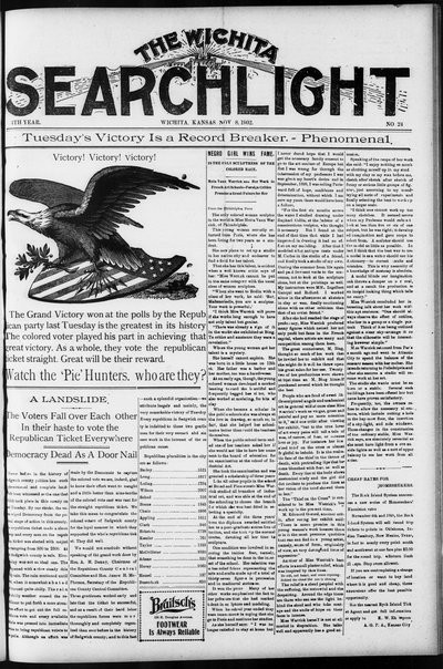 Wichita Searchlight, Nov 8, 1902