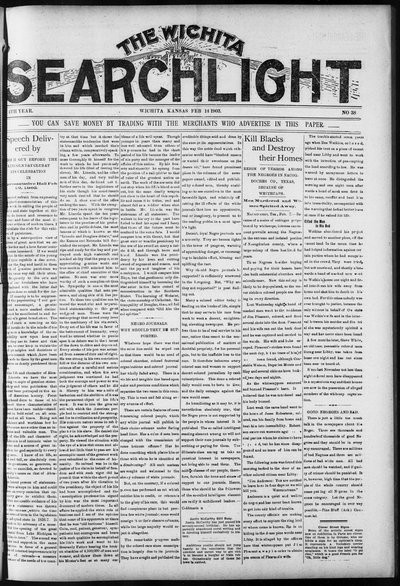 Wichita Searchlight, Feb 14, 1903
