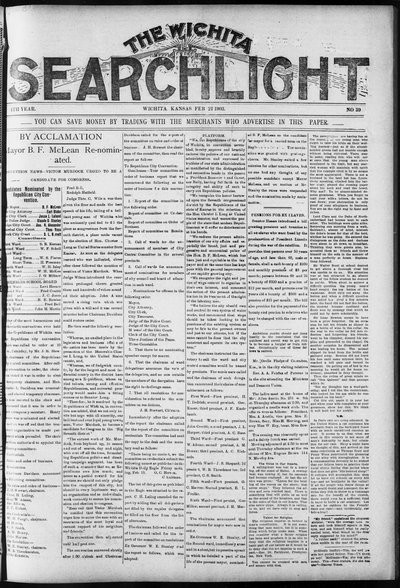 Wichita Searchlight, Feb 21, 1903