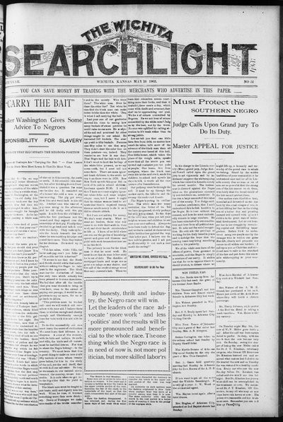 Wichita Searchlight, May 16, 1903