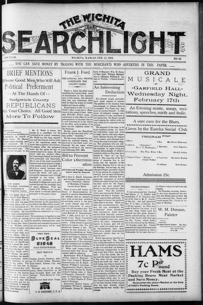 Wichita Searchlight, Feb 13, 1904