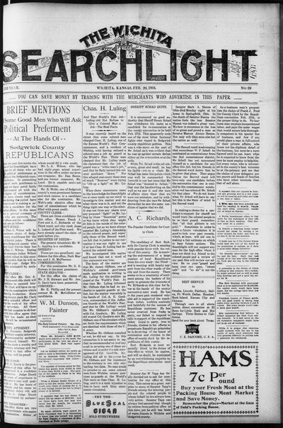 Wichita Searchlight, Feb 20, 1904