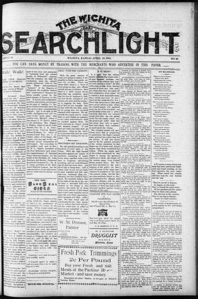 Wichita Searchlight, Apr 23, 1904
