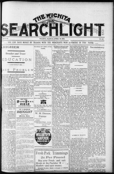 Wichita Searchlight, Apr 30, 1904