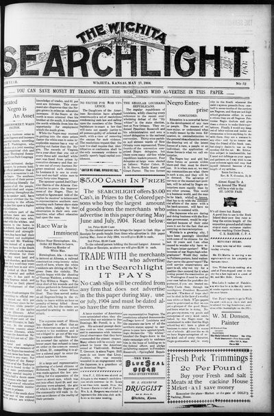 Wichita Searchlight, May 21, 1904