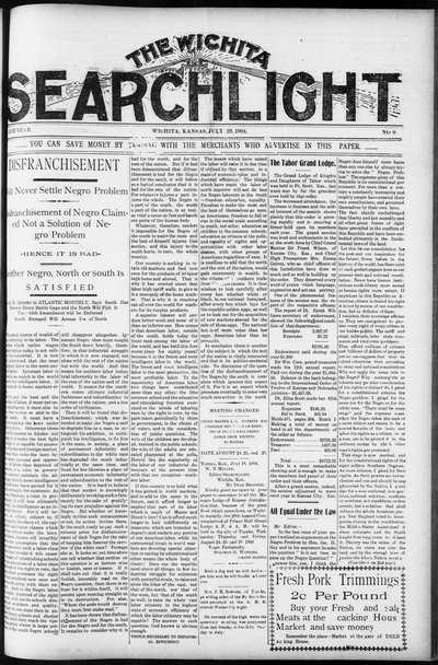 Wichita Searchlight, Jul 23, 1904