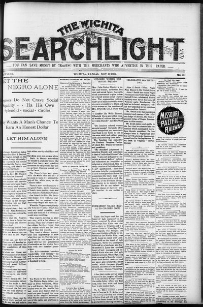 Wichita Searchlight, Nov 19, 1904
