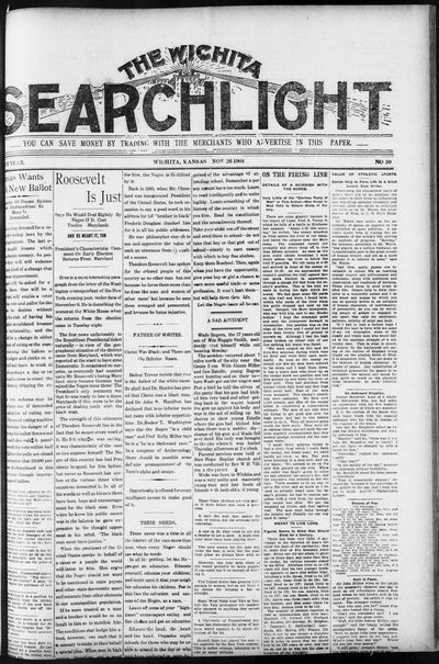 Wichita Searchlight, Nov 26, 1904