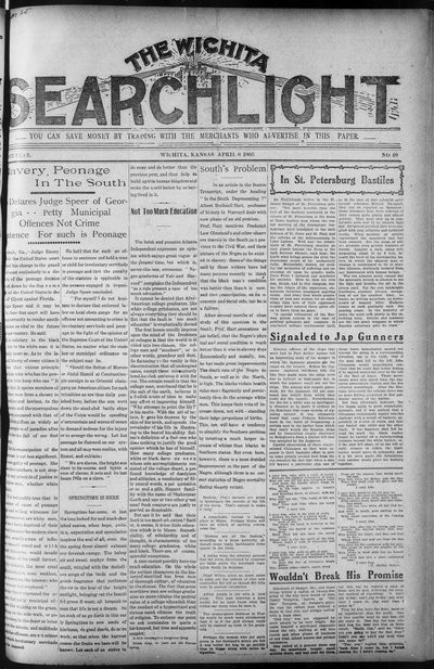 Wichita Searchlight, Apr 8, 1905