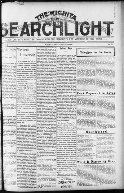 Wichita Searchlight, Apr 29, 1905