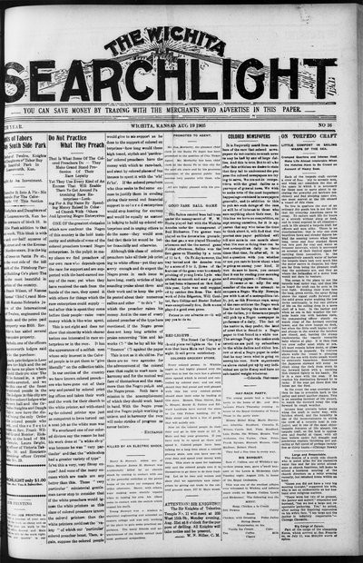 Wichita Searchlight, Aug 19, 1905