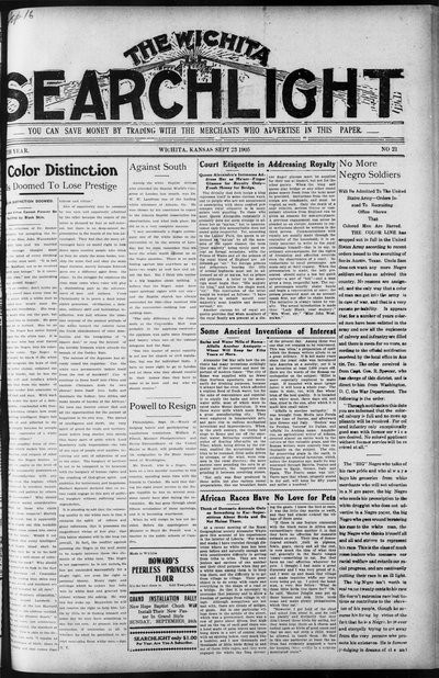 Wichita Searchlight, Sep 23, 1905