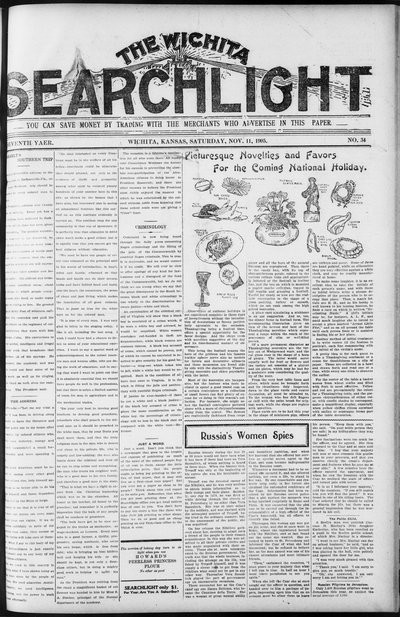 Wichita Searchlight, Nov 11, 1905