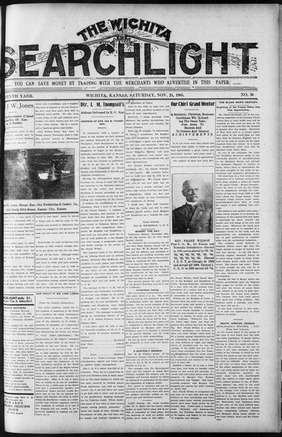 Wichita Searchlight, Nov 25, 1905