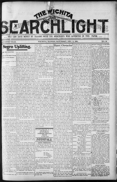 Wichita Searchlight, Dec 9, 1905