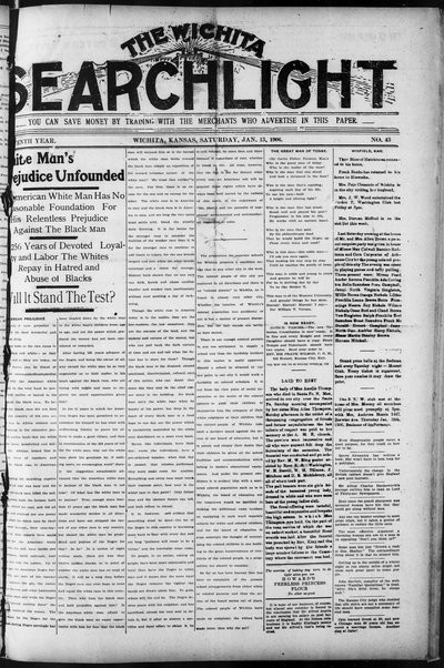 Wichita Searchlight, Jan 13, 1906