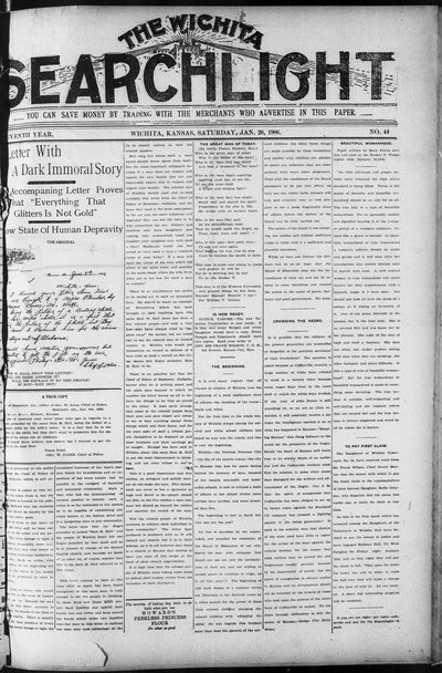 Wichita Searchlight, Jan 20, 1906