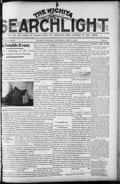 Wichita Searchlight, Feb 17, 1906