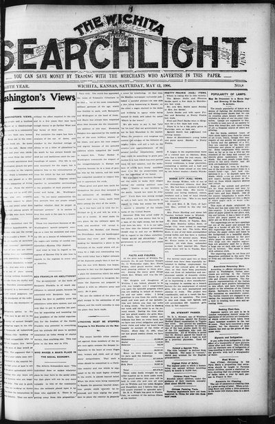 Wichita Searchlight, May 12, 1906