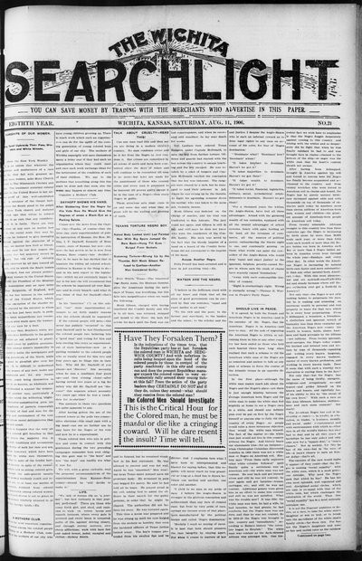 Wichita Searchlight, Aug 11, 1906