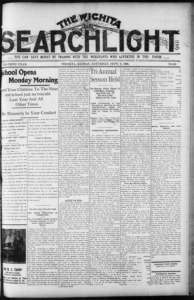 Wichita Searchlight, Sep 8, 1906