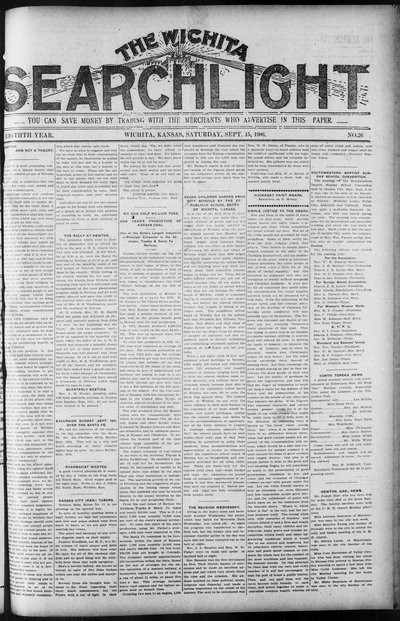 Wichita Searchlight, Sep 15, 1906